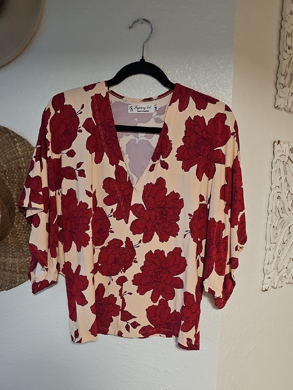 Fighting Eel Kimono Sleeve Top